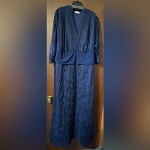Kiyonna Midnight Blue Lace Dress